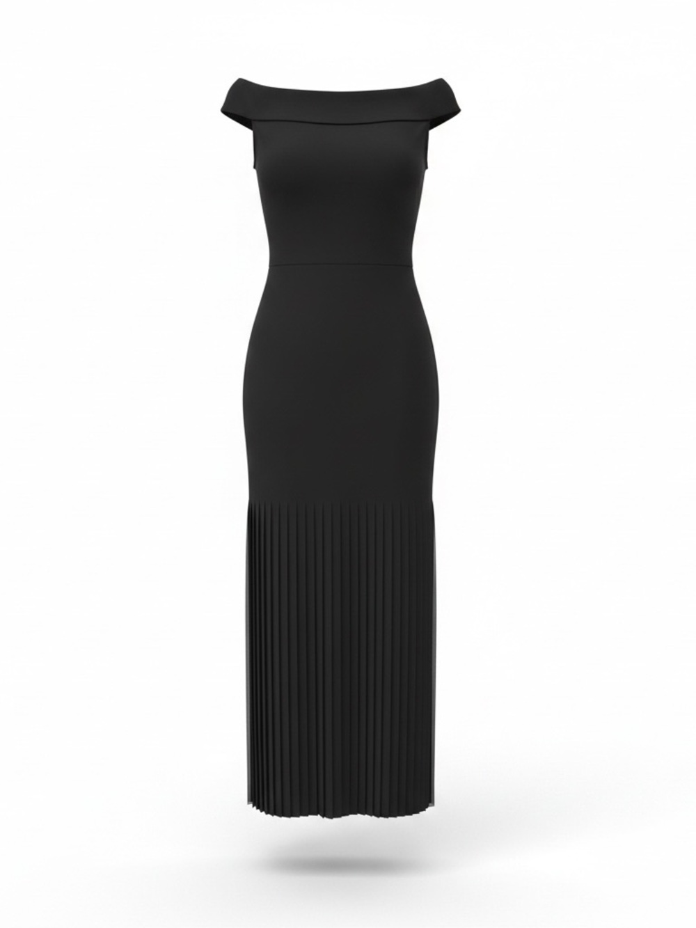 Frank Lyman Design Black Sleeveless Maxi with Fringe Hem